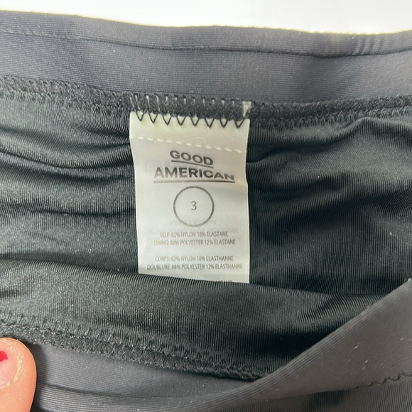 Good American black tie women’s bikini bottom size 3 Large - Picture 3 of 6